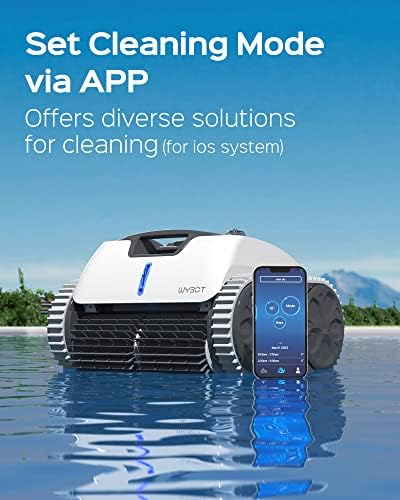 Wybot иновативен чистач за роботски безжични базени со апликација, вакуум за искачување на wallидови со силно вшмукување, интелигентно