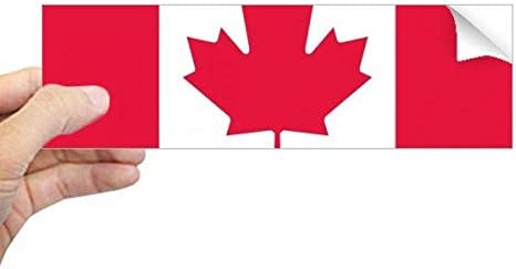 DiyThinker Canada Национално знаме Северна Америка, земја правоаголник браник налепница прозорец за прозорецот