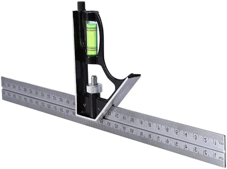Комплет за комбинација на владетел, мерење на владетели од не'рѓосувачки челик, мерење на отпорност на 'рѓа 300мм за обележување