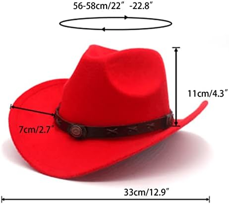 Faringoto мажи жени каубојски капа Класик се чувствуваа широко распрскувано капаче од западна каубојка