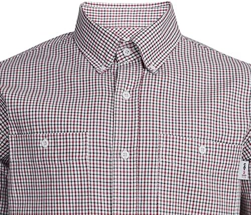 Ванленс ФР кошули за мажи печатени карирани лесни тежини за заварување кошули отпорна на кошула CAT2