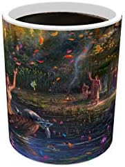 Морфинг чаши Дизни - Покахонтас - Томас Кинкаде - една боја од 11 мл Промена на керамичка кригла чувствителна на топлина - слика откриена