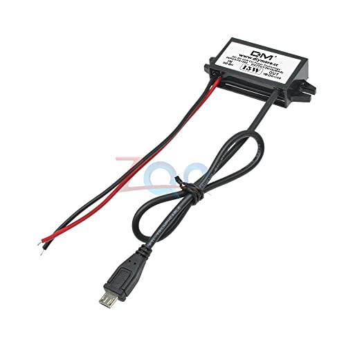 Micro USB излез DC-DC Регулатор на конвертор од 15W 12V до 5V 3A максимум чекор надолу адаптер за напојување со електрична енергија со