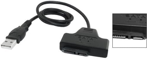 USB 2,0 до 7+6 13 PIN SLIMLIN SLIM SATA II LAPTOP CD/DVD Drive Adapter Cable