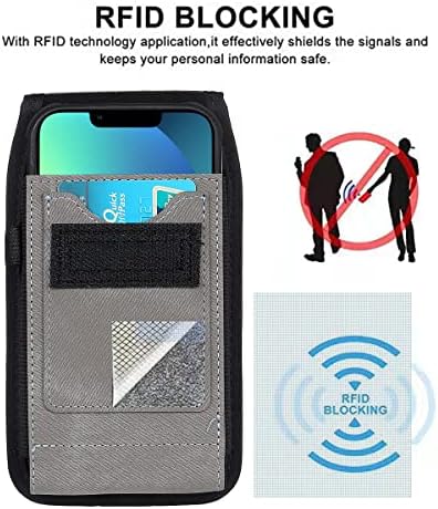 eMorevalue Rfid Blockingxlage Мобилен Телефон Футрола Случај За Galaxy S22 Ултра / Moto G Pyllus 2021, Чист Пиксел 6 Pro Samsung