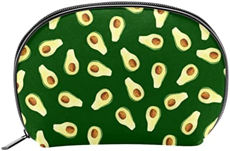 Патување Шминка Торба, Козметичка Торба Сочинуваат Организатор Случај, За Жени Чанта За Тоалети Додатоци Четки, Овошје Авокадо Зелена