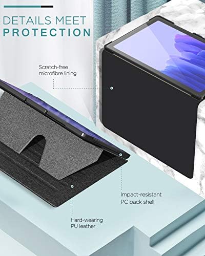 Модел за таблети Moko Компатибилен со Galaxy Tab A7 2020, тенок куќиште на обвивката со автоматско будење/спиење и повеќегон и повеќе агол,