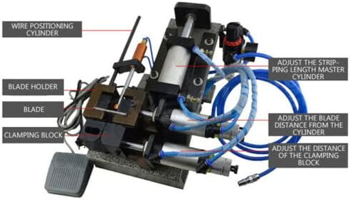 Пневматски Жица Соголување Машина Бакар Кабел Пилинг Машина Жица Стриптизета 220V