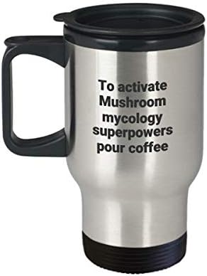 Печурки Микологија Патување Кригла-Смешни Термоизолирани Нерѓосувачки Челик Миколог Суперсила Кафе Кригла Подарок