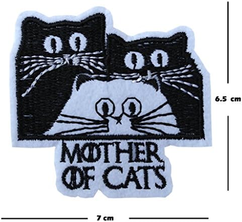 Tenner London сет од 3 мачки железо на/шијат на везена лепенка апликација за вез за вез