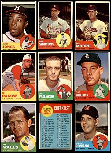 1963 Топс Бејзбол 100 Картичка Стартер Сет/Многу ГД+
