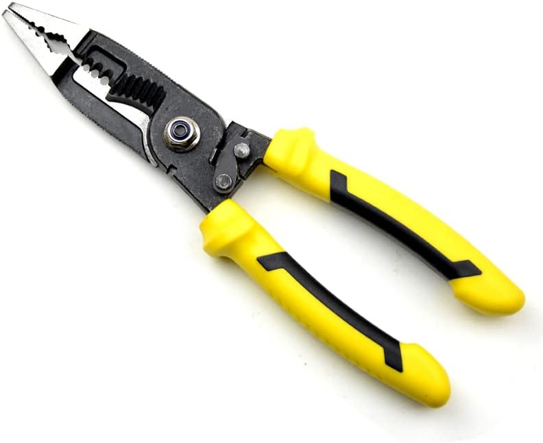 8 inch 7 in 1 Cable Cutting Plier Multifuntion DIY Hand Tools Protable Electrical Wire Cutting Nipper Stripper Scissors Combination