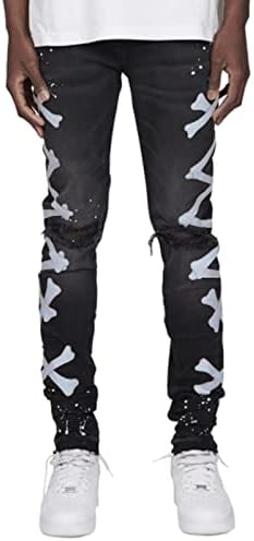 Панталони со молив со тексас од Beuu, пролетно лето, печатено бодибилдинг џеб тексас спортски фармерки со целосна должина