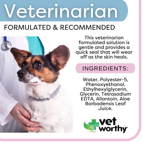 Ветеринар Достоен Течен Завој За Кучиња-Запечатете и Заштитете Помали Рани-Раствор За Нега На Рани Од Кучиња За Да Помогне Во