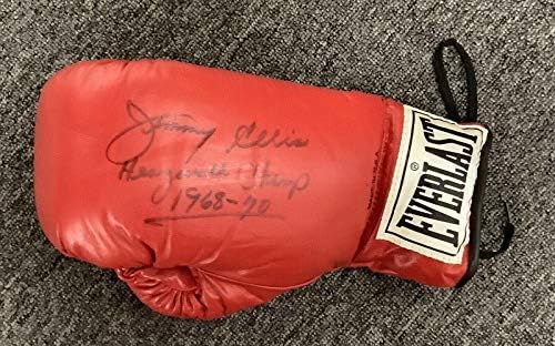 Џими Елис Потпиша Боксерска Ракавица Everlast Autograph HW Шампион 1968-70 Insc Hof JSA-Боксерски Ракавици Со Автограм