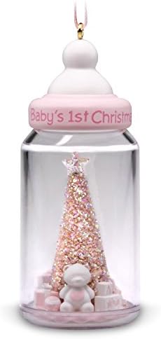 Hallmark Keepsake Christmas Ornament 2018 година датира, првото Божиќно шише за бебе девојче