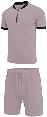 Летен костум мажи мажи летни тренерки 2 парчиња облека со кратки ракави маици и шорцеви за џогирање на комплети костуми за тенок фит