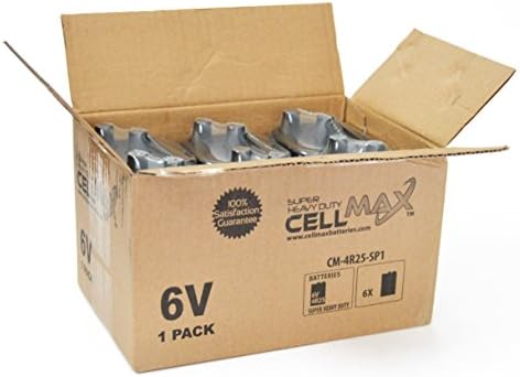 CellMax, 6-Волти Супер Тешки, Фенер Батерија - 6 Пакет