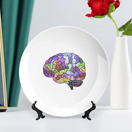 Плоча за декор на мозокот од виножито мозокот со столбна декоративна чинија домашна плоча