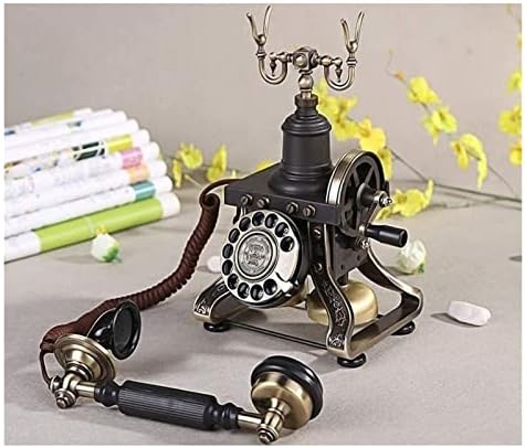 Firdline Телефонски антички фиксен телефон со високи луксузни ретро жичен фиксни телефонски телефон за хотел