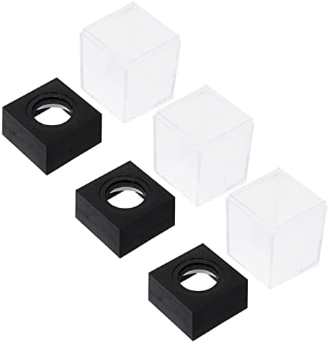 Operitacx 9 парчиња хартија за складирање на хартија за чување на хартија транспарентна корпа пластична магнетна црна боја