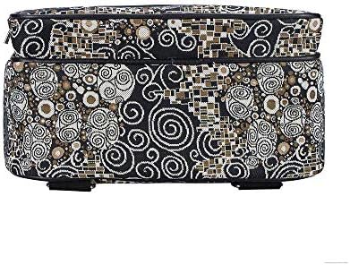 Signare Tapestry ранец чанта за жени Компјутерски ранец за книги за жени со Густав Климт бакнеж