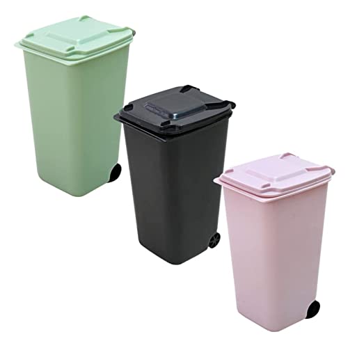 Arimis 3 парчиња мал ѓубре може мини за отпадоци за отпадоци со капаци за отпадоци за отпадоци со капаци, држач за отпадоци за отпадоци,