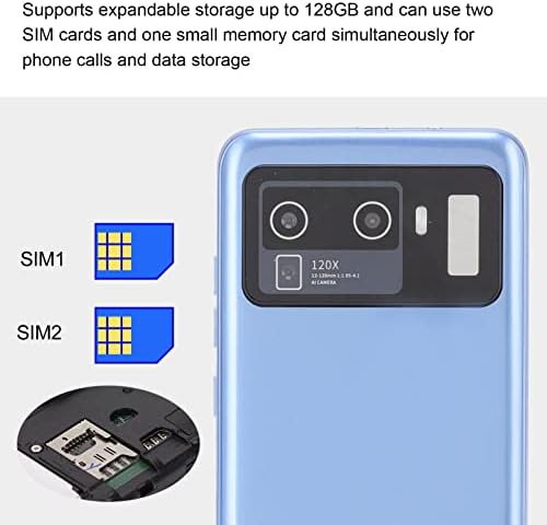 Отклучен мобилен телефон, 2 GB RAM RAM 32 GB ROM отклучен паметен телефон со 5,45 Full HD LCD екран, препознавање на лице со двојна SIM Dual Standby мобилен телефон за Android