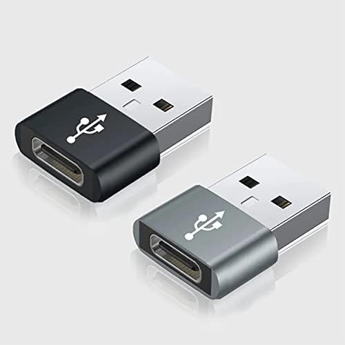USB-C женски до USB машки брз адаптер компатибилен со вашиот Vivo X70 за полнач, синхронизација, OTG уреди како тастатура, глушец, поштенски