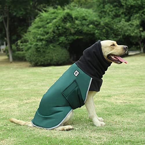 Куче водоотпорна јакна-топла руно зимска палто облека за големи кучиња ветровизорна рефлексивна желка за кучиња облека за кучиња за