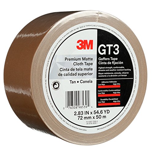 3М талк премија мат ткаенина лента GT3, црна, 72 мм x 50 м, 11 мил