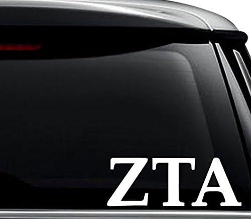 Zeta Tau Alpha Greic Sorority Decal Decal налепница за употреба на лаптоп, шлем, автомобил, камион, моторцикл, прозорци, браник, wallид и големина