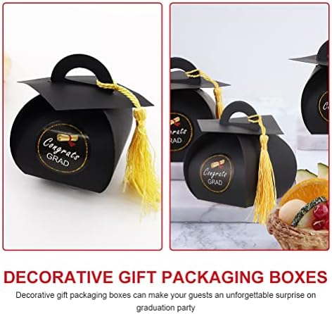 TENDYCOCO 50pcs Дипломирање Партија Изненадување Кутии Дипломирање Празничен Подарок Бонбони Кутии За Складирање