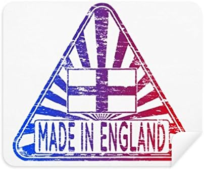 Направени Во Англија Велика БРИТАНИЈА Триаголник Знаменитост Знаме Чистење Крпа Екран Почиста 2 парчиња Велур Ткаенина