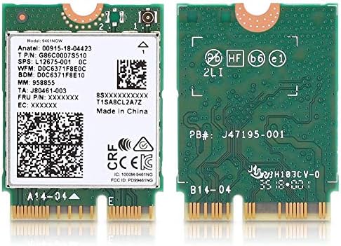 Мрежна Картичка, Intel 9461NGW Безжична Мрежна Картичка, Bluetooth 5.0 Мрежна Картичка, Поддршка 2.4 G / 5g Мрежа