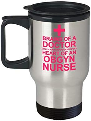 Клугла за патувања во медицинска сестра ОБГИН/подароци-нуркање чаши за благодарност/подароци-мозоци на лекар срце на медицинска сестра за жени/мажи…