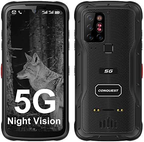 Conquest S20 5G солиден паметен телефон отклучен мобилни телефони Android 11, 8g+256g, IP 68 водоотпорна батерија 8000mAh, IP68 водоотпорна,