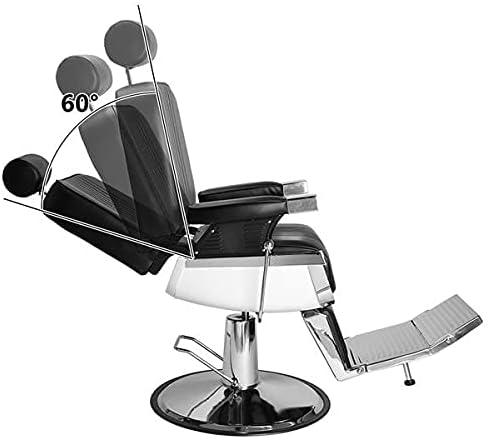 Опрема за убавина за коса од ореви Целокупна намена Хидрауличко бербер стол со тешка салон за салони за убавина опрема црн салон