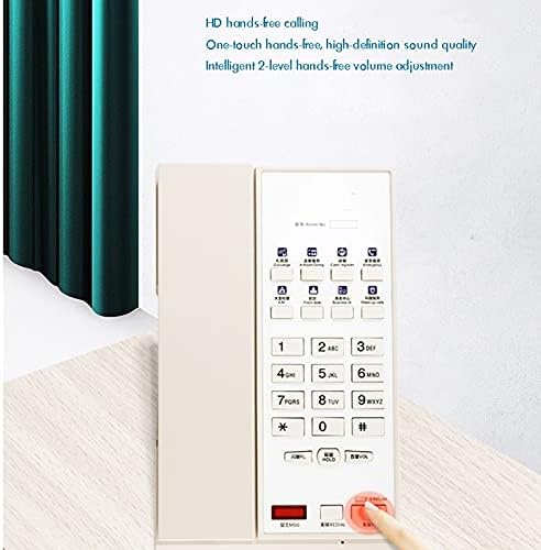 Телефонски хотелски соби KJHD Телефонски фиксни фиксни модни креативни вертикални кратенки клучеви со еден клуч