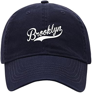 Машки бејзбол капачиња L8502 lxyb Бруклин печатено измиен памук тато капа за бејзбол капачиња