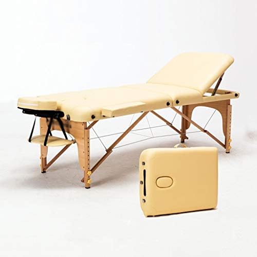 Gaoyuhong ljha Масажа кревет, домаќинство бука дрво преносно прилагодливо физиотерапија кревет, креветот за масажа за тетоважа со маса за