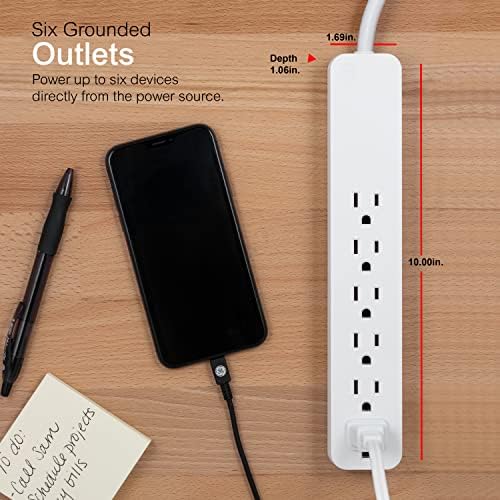 GE Home Electric 3-Outlet Power Lather, 15 ft Продолжен кабел, 16 мерач, 51962 & GE 3-Outlet Power Strip, 9 ft продолжено кабел, 2 prong,