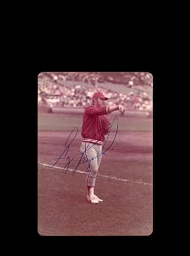 Грег Лузински потпиша оригинална слика од 4x5 Snafot Filadelphia Philadelphia на Cubs Wrigley