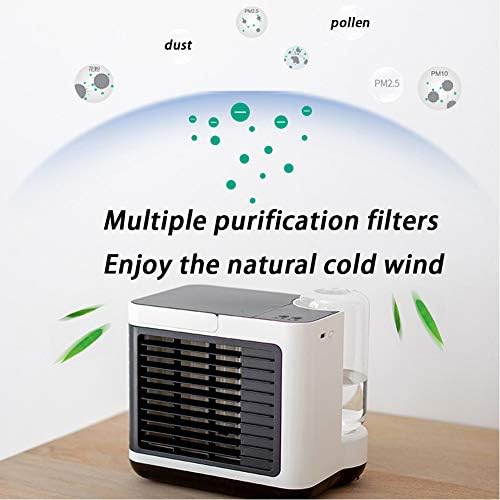 MZOX преносен ладилник за воздух, висока ефикасност на ладење, испарувачки вентилатор за ладење USB мал личен вселенски климатик
