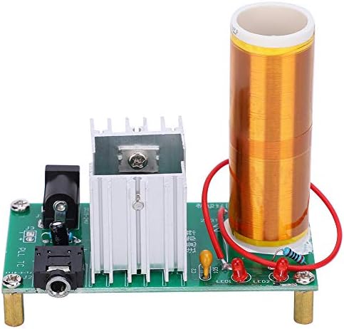 Модул за калем Tesla, синтетички картон DIY музички звучник табла 15W DC 1524V 2A, мини склопување на плазма звучник за електронски