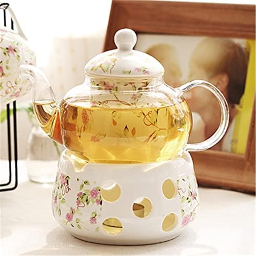 Kutdyk керамички чајник со филтер гроздобер англиски лоза чајник сет загреано стакло дома