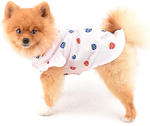 Платени хавајски кошули за кучиња за мали кучиња плажа елек обичен блуза со кратки ракави резервоарот за печурки врвови мачки облека миленичиња