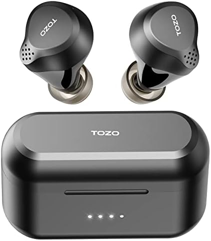 TOZO NC7 2020 Хибриден активен шум откажува безжични слушалки за откривање на ушите IPX6 водоотпорни Bluetooth 5.0 стерео слушалки