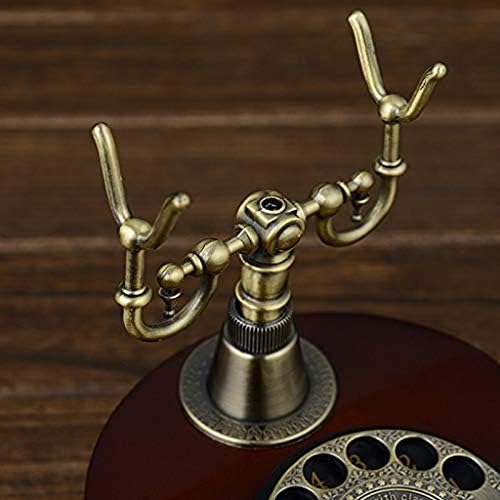 UXZDX Cujux Solid Wood Desk Телефон Дигитален гроздобер Телефонски класичен Европски ретро фиксни телефонски кабел со висина за домашен