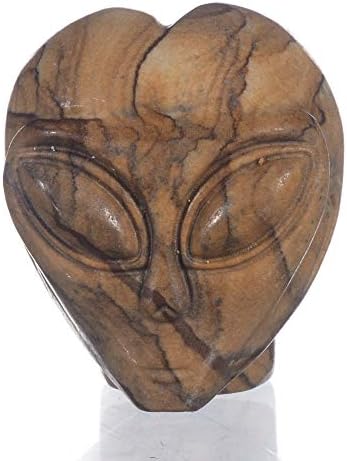 Mineralbiz 1.4 - 1,5 Природна слика asаспер врежан занаетчиски череп занаети, starвезда што е резба, скулптура на кристал череп
